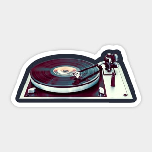 vinyl player Sticker